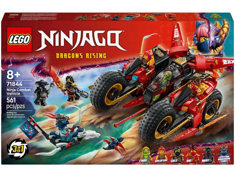 ╰(*´ゆ`*)╯ LEGO Veículo de Combate Ninja 71844 - Brinquedos de Montar e